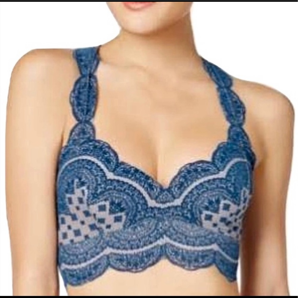 Free People Strange Magic Flocked Bralette